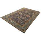 294 x 197 cm Afghan Chobi Veg-Dye Hand-Knotted Wool Rug