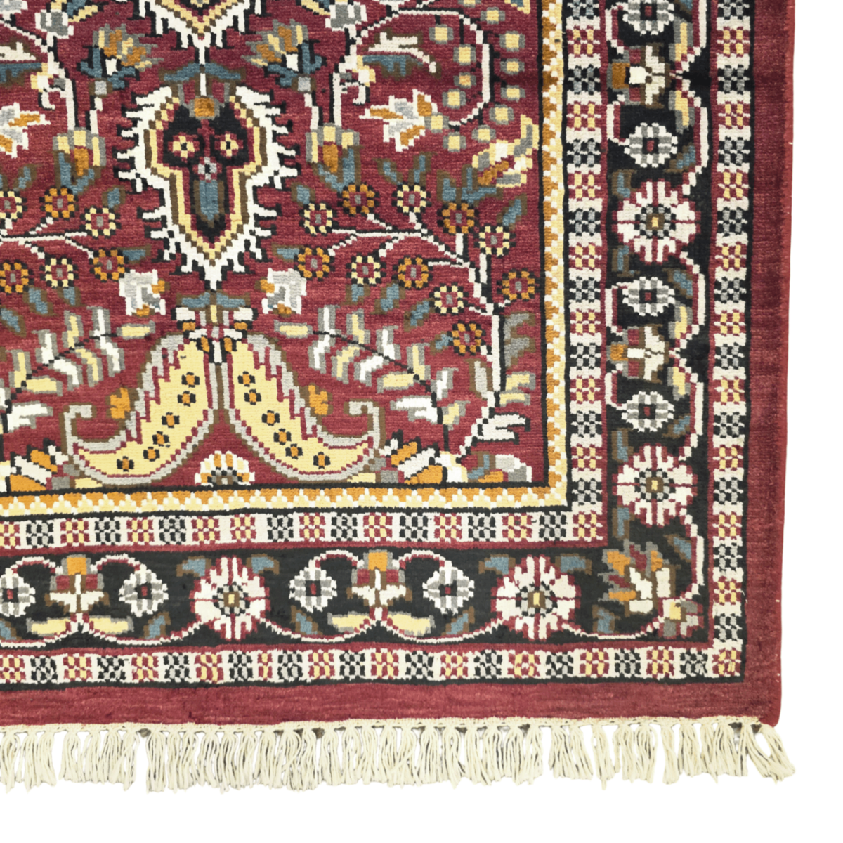 126 x 74 cm Hand Knotted Oriental Indian – Silk Rug