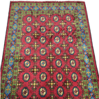 190 x 116 cm Hand-Woven Color Afghan Akche Wool Rug