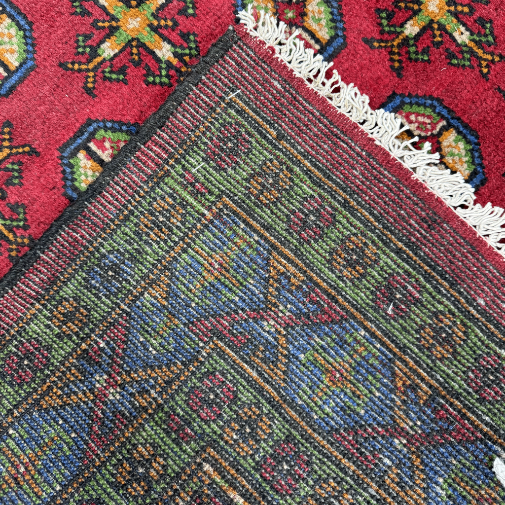 190 x 116 cm Hand-Woven Color Afghan Akche Wool Rug