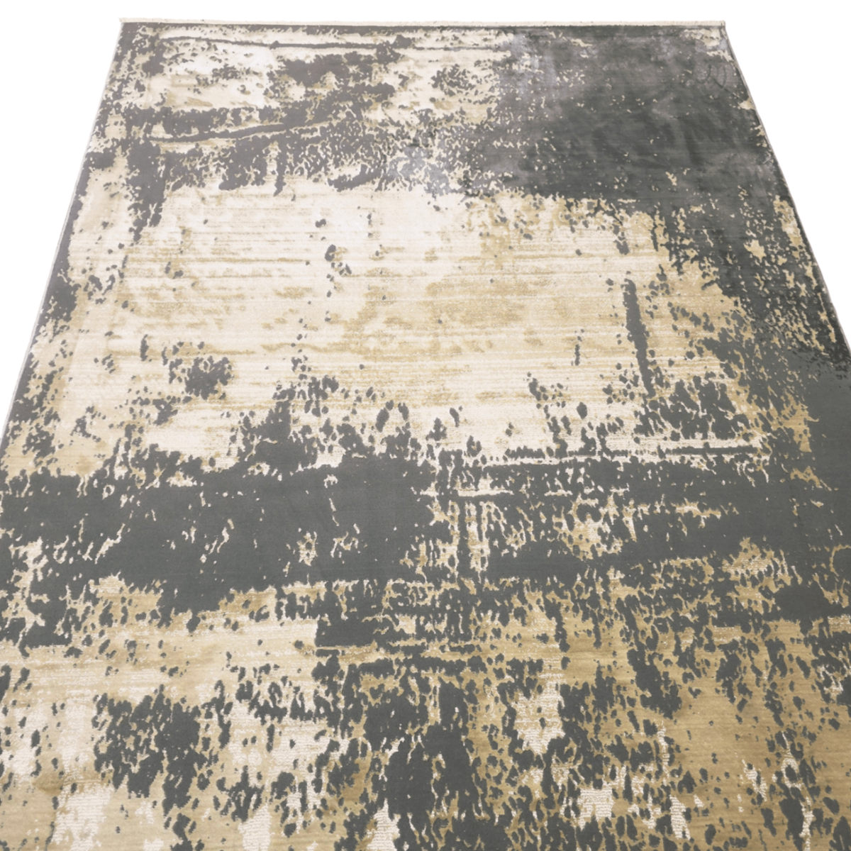 230 x 160 cm Grey Modern Machine Made Rug