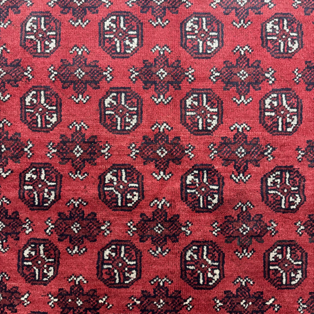 234 x 158 cm Hand-Knotted Afghan Bokhara Akche Rug