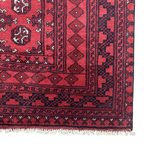 234 x 158 cm Hand-Knotted Afghan Bokhara Akche Rug