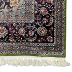 350cm x 250cm Persian Mashad Green Machine Made Rug