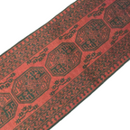 294 x 77 cm Hand-Knotted Red Afghan Akche Runner Rug