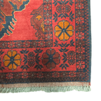 300 x 80 cm Hand Knotted Afghan Turkmen Wool Runner Rug