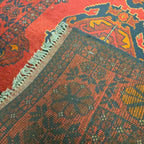 300 x 80 cm Hand Knotted Afghan Turkmen Wool Runner Rug