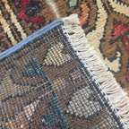 60 x 40 cm Afghan Chobi Hand-Knotted Wool Rug in Dark Brown