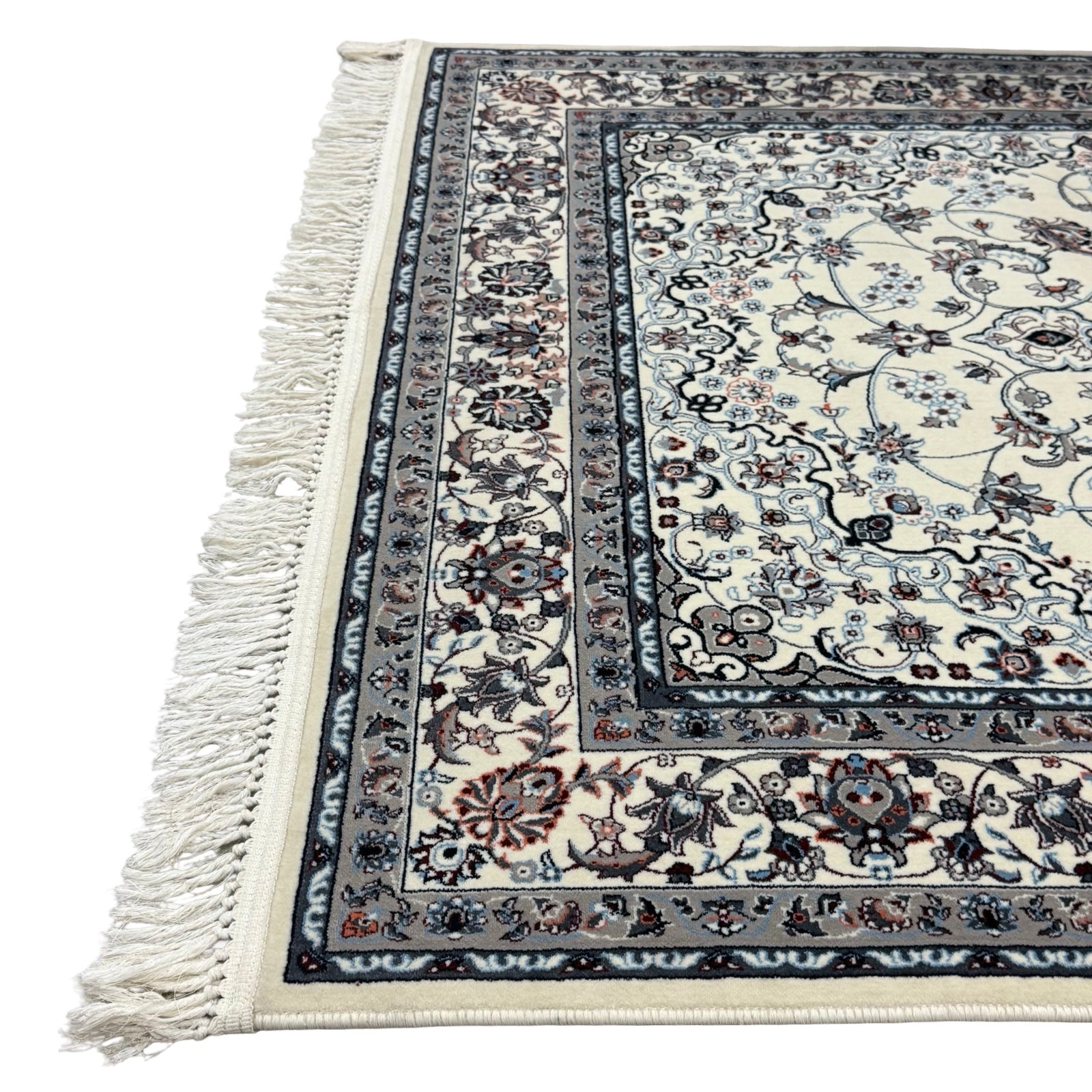 225 x 160cm Persian Ivory Nain Machine Made Rug