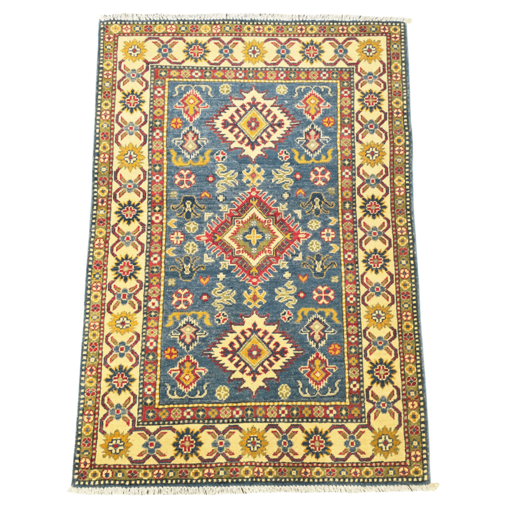 144 x 96 cm Hand Knotted Afghan Kazak Rug