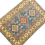 144 x 96 cm Hand Knotted Afghan Kazak Rug