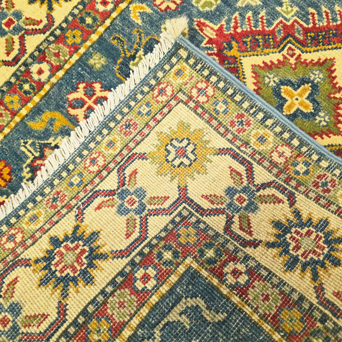 144 x 96 cm Hand Knotted Afghan Kazak Rug