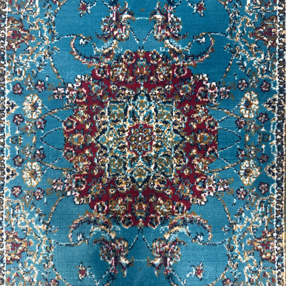 150 x 60 cm Persian Mashad Design Machine Made Rug