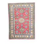 163 x 121 cm Hand Knotted Afghan Kazak Rug