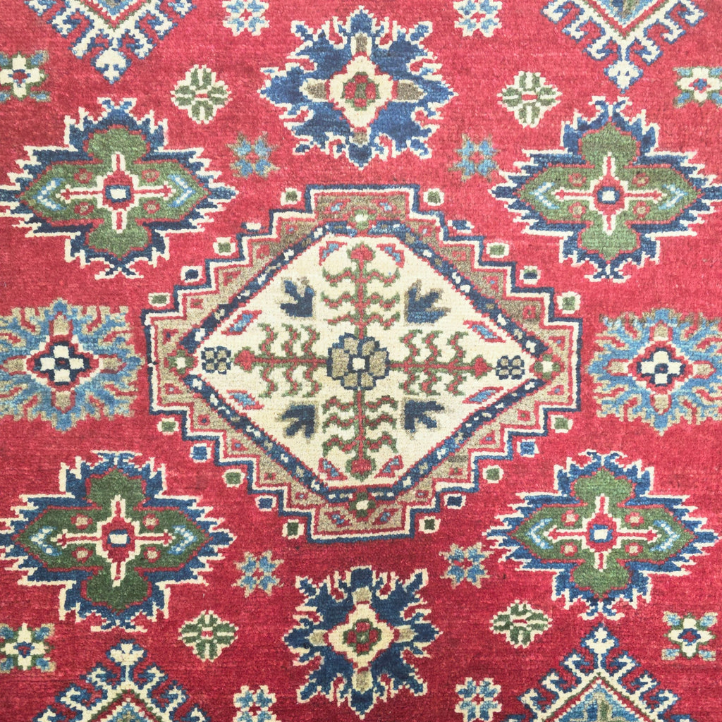 163 x 121 cm Hand Knotted Afghan Kazak Rug