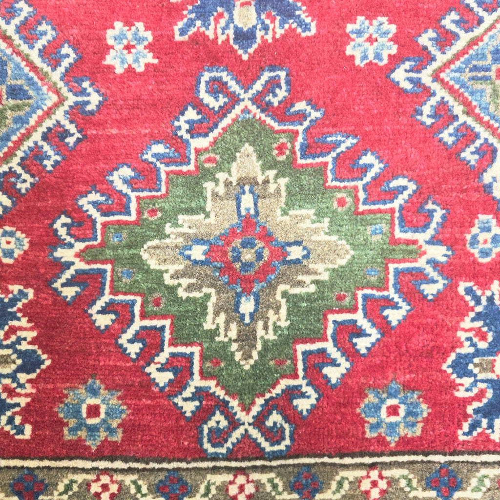 163 x 121 cm Hand Knotted Afghan Kazak Rug