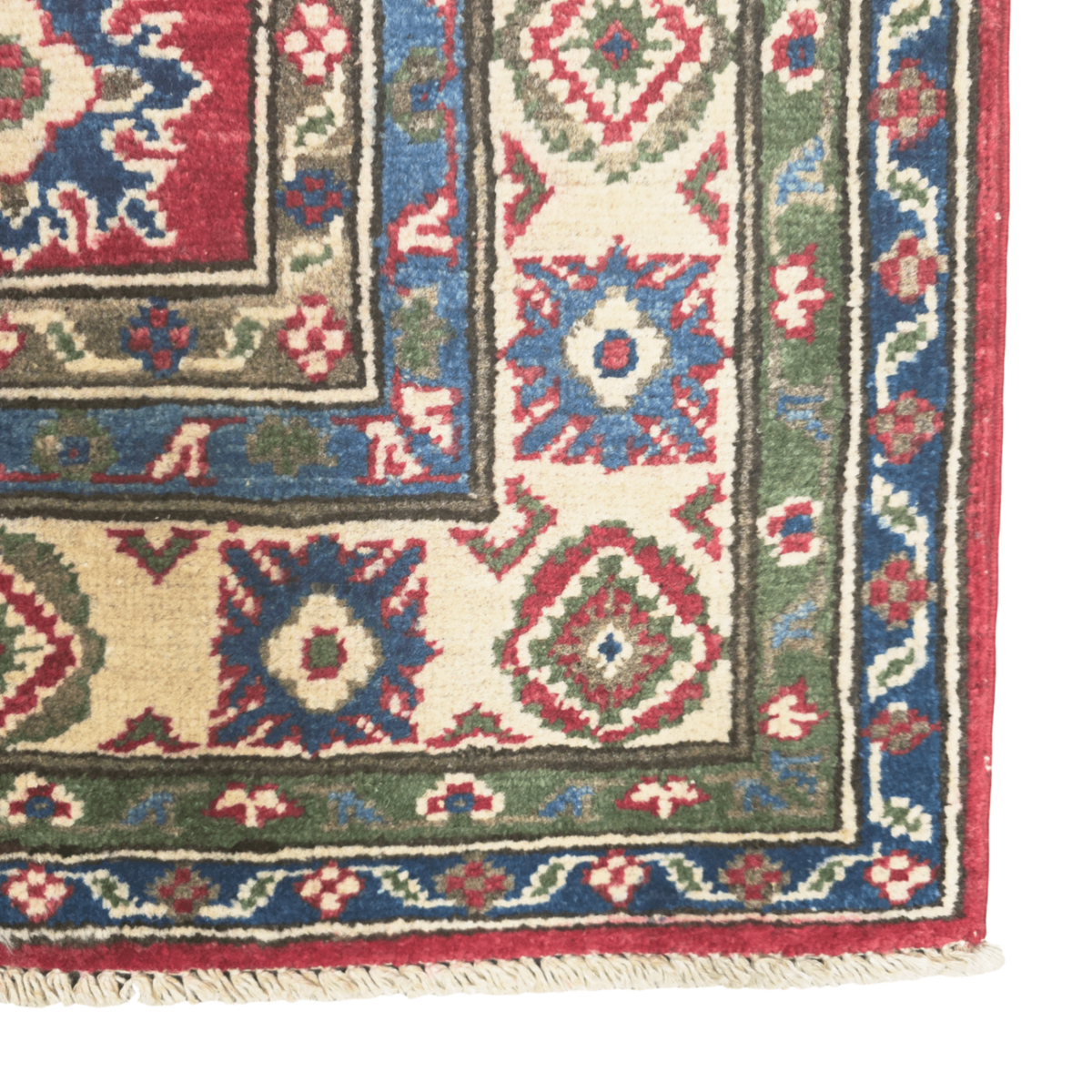 163 x 121 cm Hand Knotted Afghan Kazak Rug