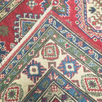 163 x 121 cm Hand Knotted Afghan Kazak Rug