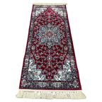 200 x 80 cm Persian Design Machine Made Runner Rug in Maroon