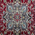 Maroon Persian design runner rug detail