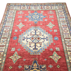 205 x 152 cm Hand Knotted Afghan Kazak – Wool Rug