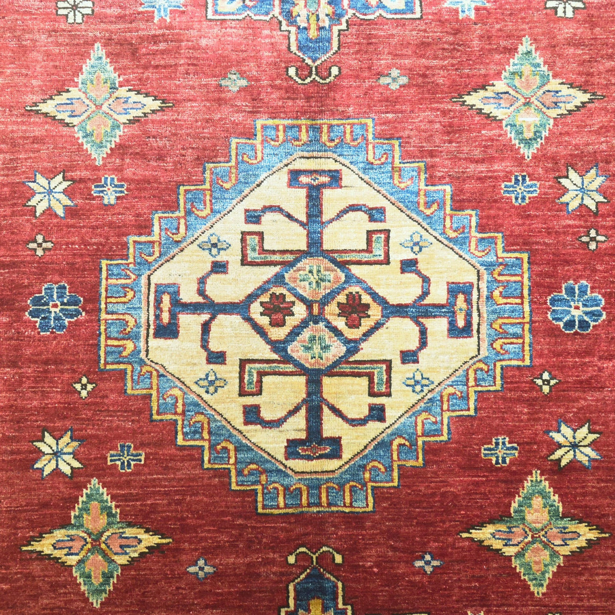 205 x 152 cm Hand Knotted Afghan Kazak – Wool Rug