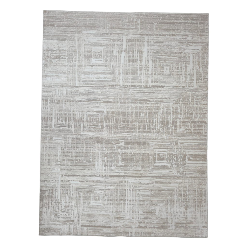 213 x 160 cm Modern Geometric Design Machine Made Rug