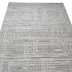 213 x 160 cm Modern Geometric Design Machine Made Rug