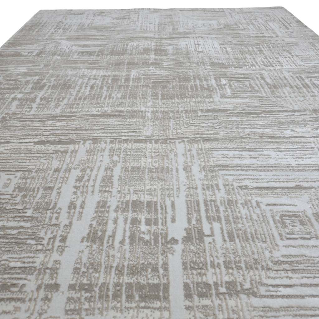213 x 160 cm Modern Geometric Design Machine Made Rug