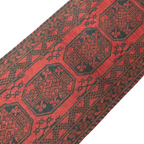 292 x 75 cm Hand-Knotted Red Afghan Akche Runner Rug