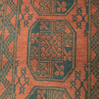 292 x 75 cm Hand-Knotted Red Afghan Akche Runner Rug