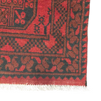 292 x 75 cm Hand-Knotted Red Afghan Akche Runner Rug