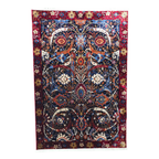 290 x 200 cm Persian Style Sickle Leaf Machine Made Rug in Red & Navy