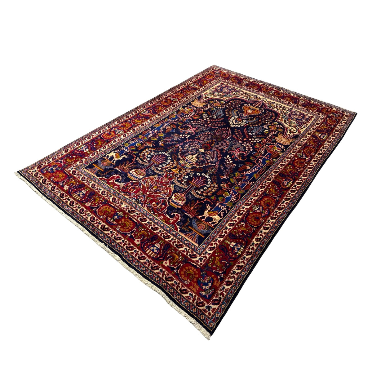 305 x 202 cm Hand Knotted Persian Tabriz Garden Rug