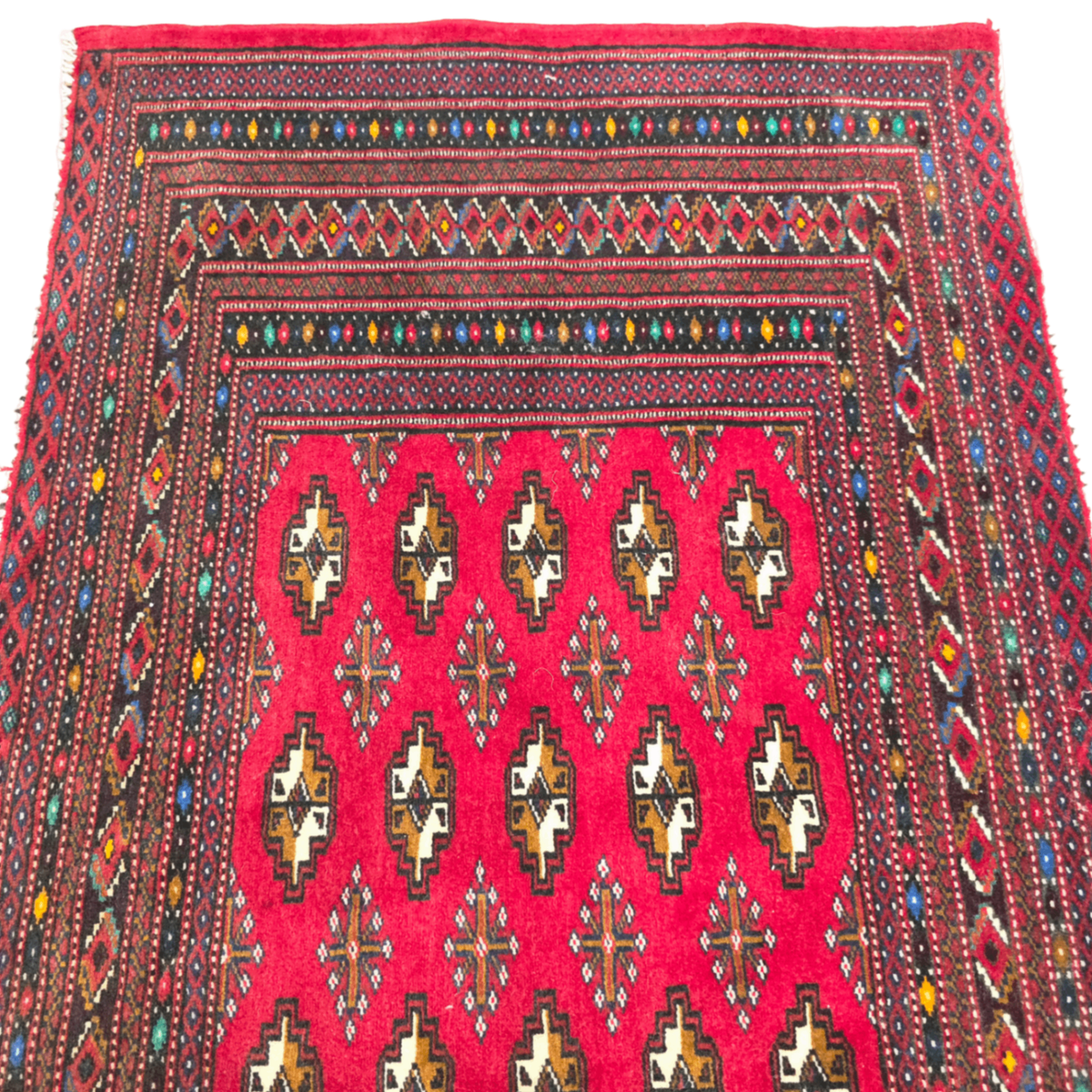 137 x 66 cm Hand-Knotted Persian Turkmen Rug