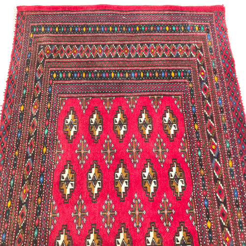 137 x 66 cm Hand-Knotted Persian Turkmen Rug