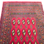 137 x 66 cm Hand-Knotted Persian Turkmen Rug