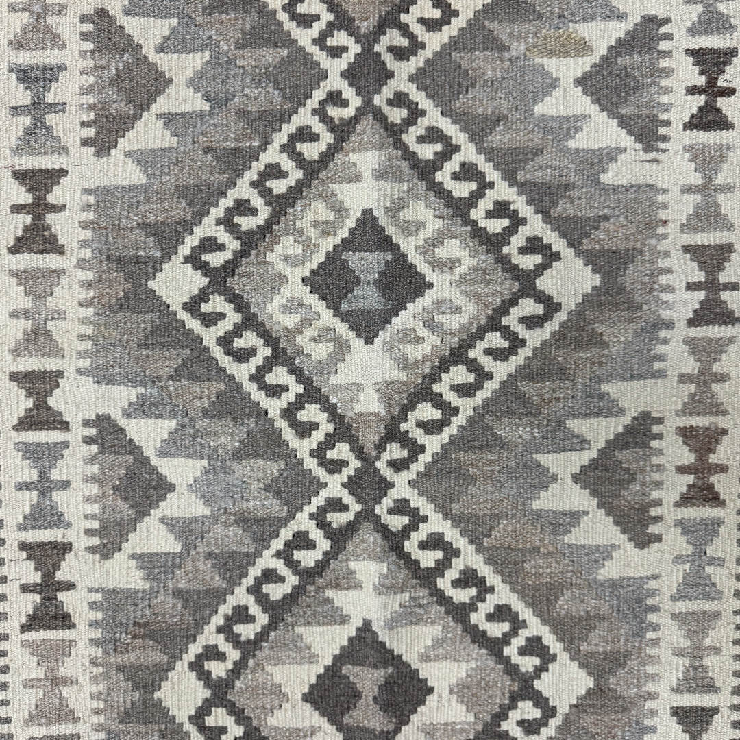 150 x 100 cm Hand-Woven Afghan Kilim Rug – Wool Flatweave