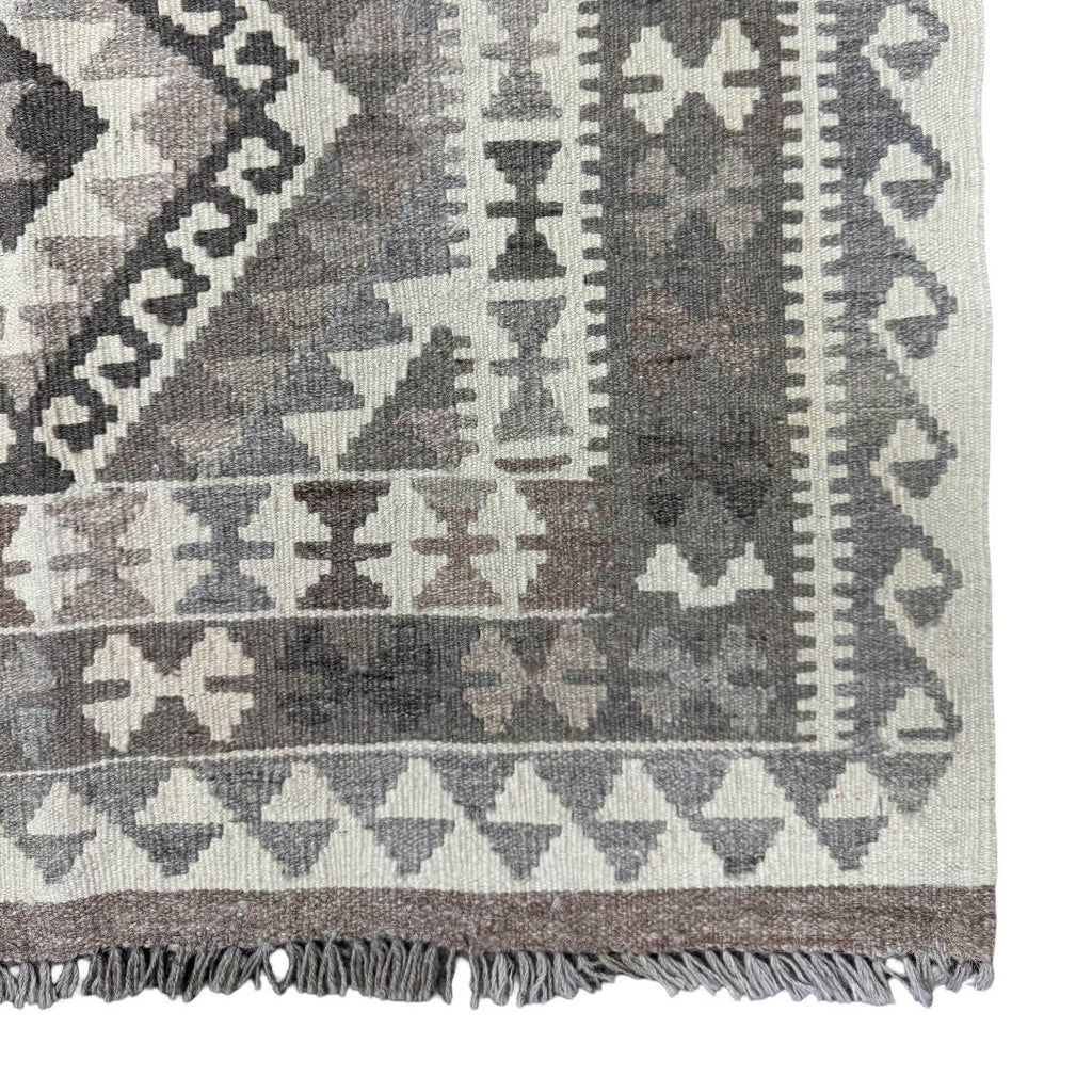 150 x 100 cm Hand-Woven Afghan Kilim Rug – Wool Flatweave
