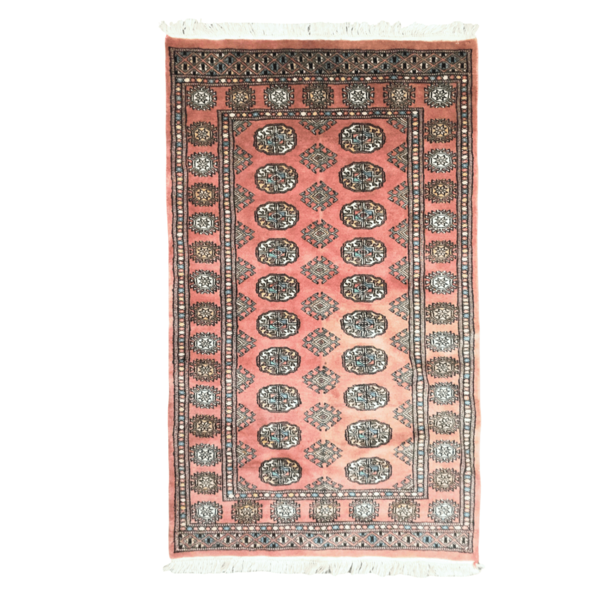 153 x 92 cm Hand Knotted Red Karachi Bokhara – Wool Rug