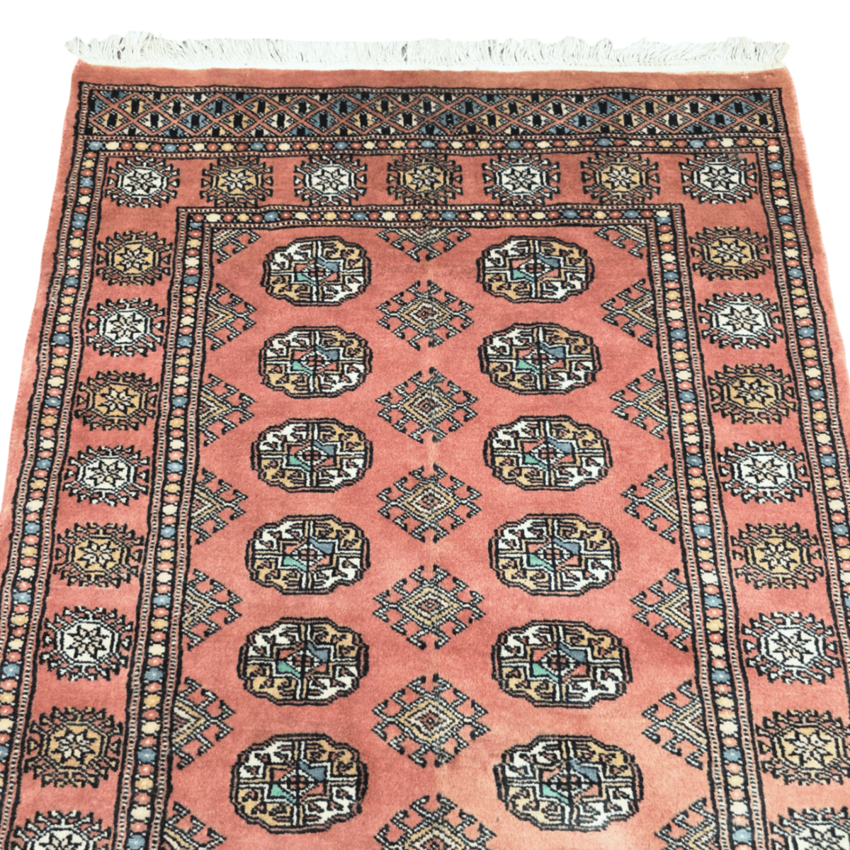 153 x 92 cm Hand Knotted Red Karachi Bokhara – Wool Rug