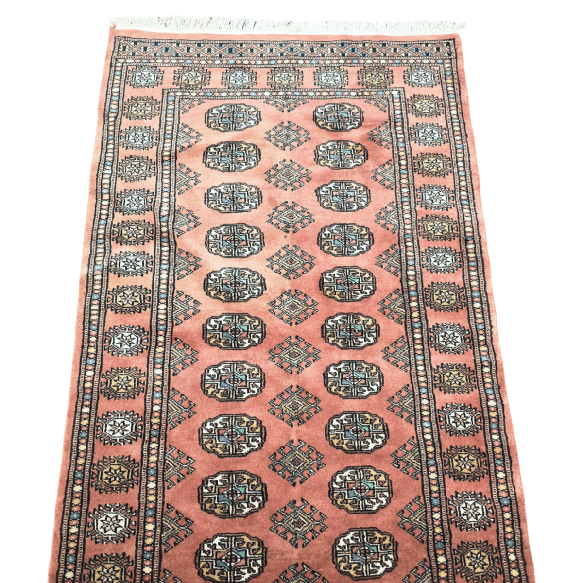 153 x 92 cm Hand Knotted Red Karachi Bokhara – Wool Rug
