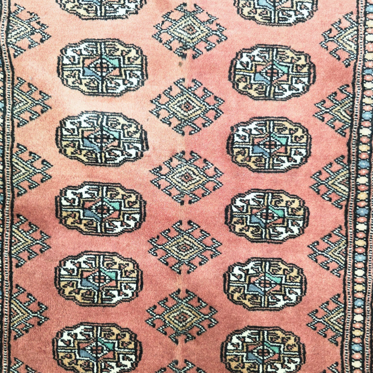 153 x 92 cm Hand Knotted Red Karachi Bokhara – Wool Rug