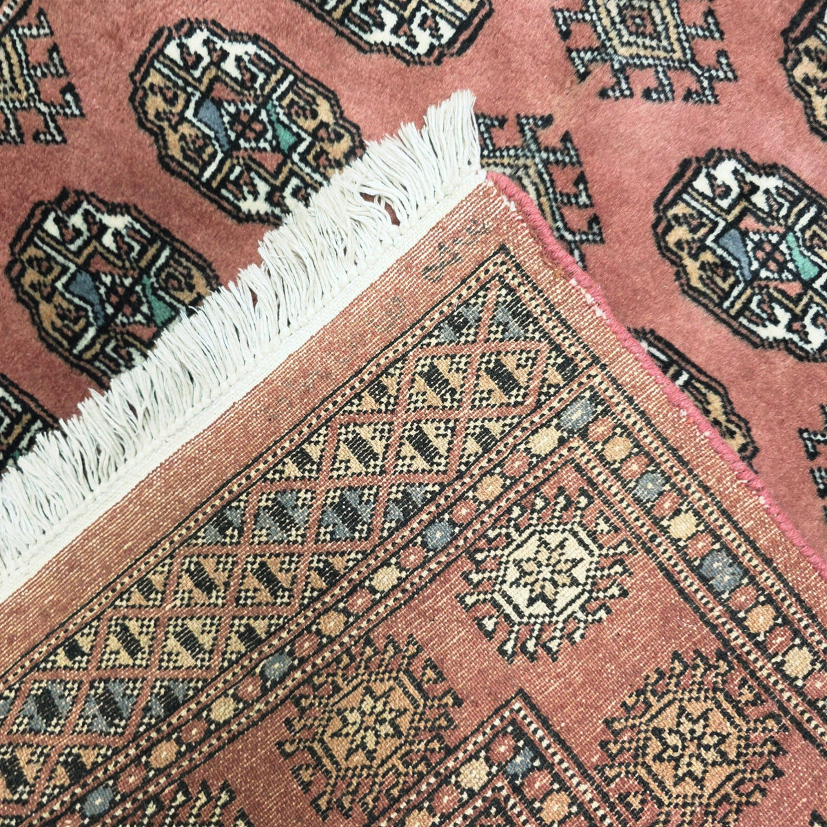 153 x 92 cm Hand Knotted Red Karachi Bokhara – Wool Rug
