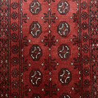 198 x 100 cm Hand-Woven Afghan Akche Rug