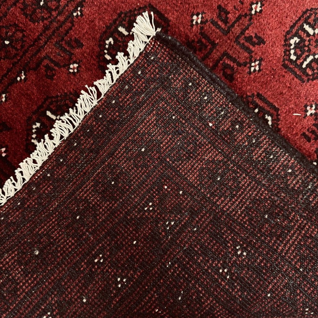 198 x 100 cm Hand-Woven Afghan Akche Rug
