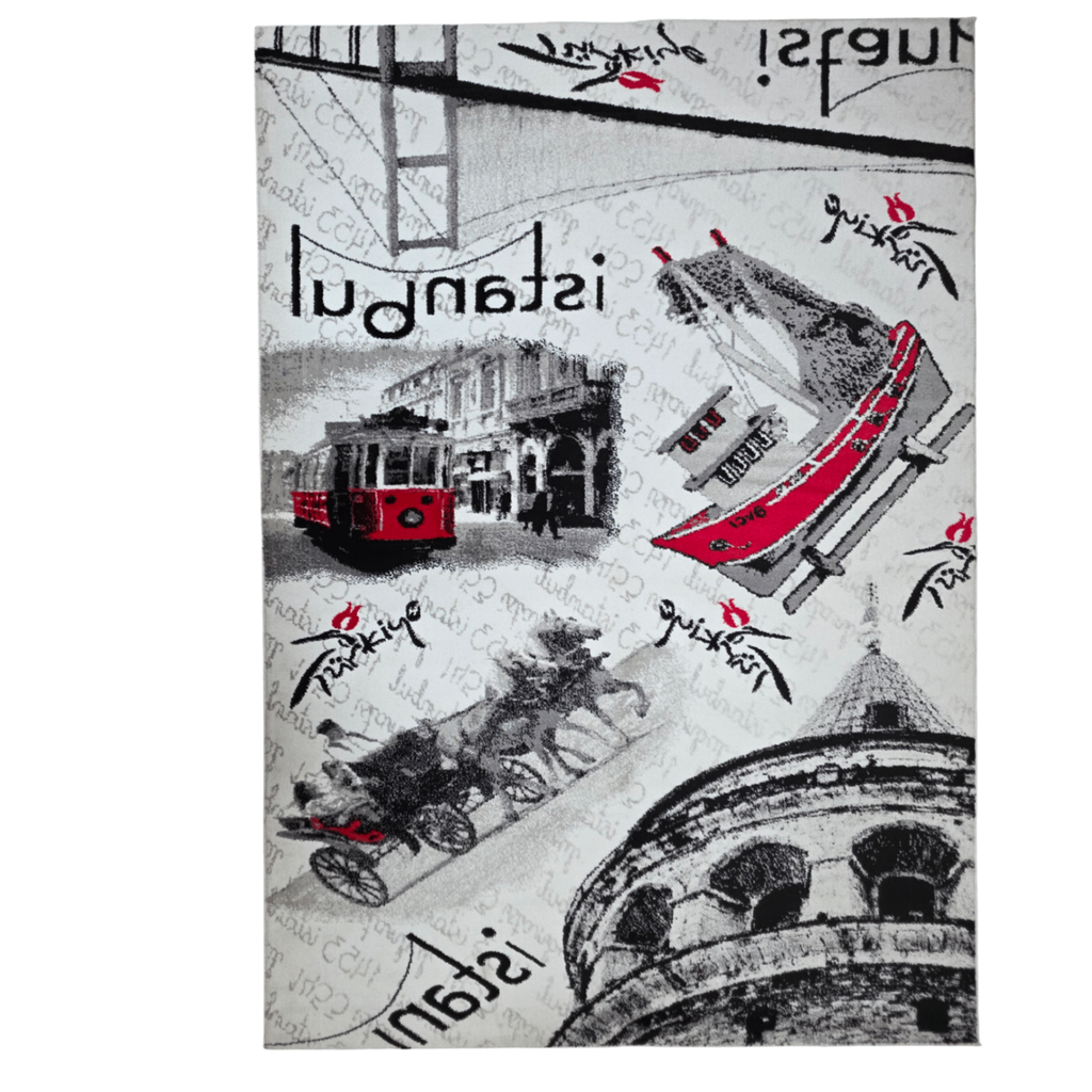 230 x 160 cm Pictorial Machine Made Rug