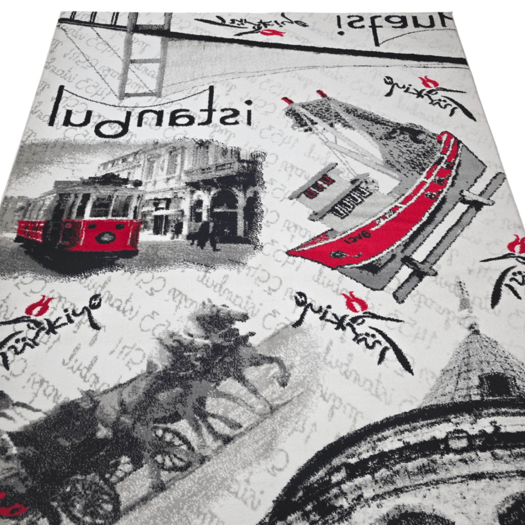 230 x 160 cm Pictorial Machine Made Rug