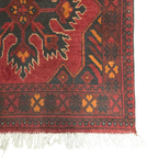 288 x 77 cm Hand Knotted Afghan Turkmen Wool Runner Rug