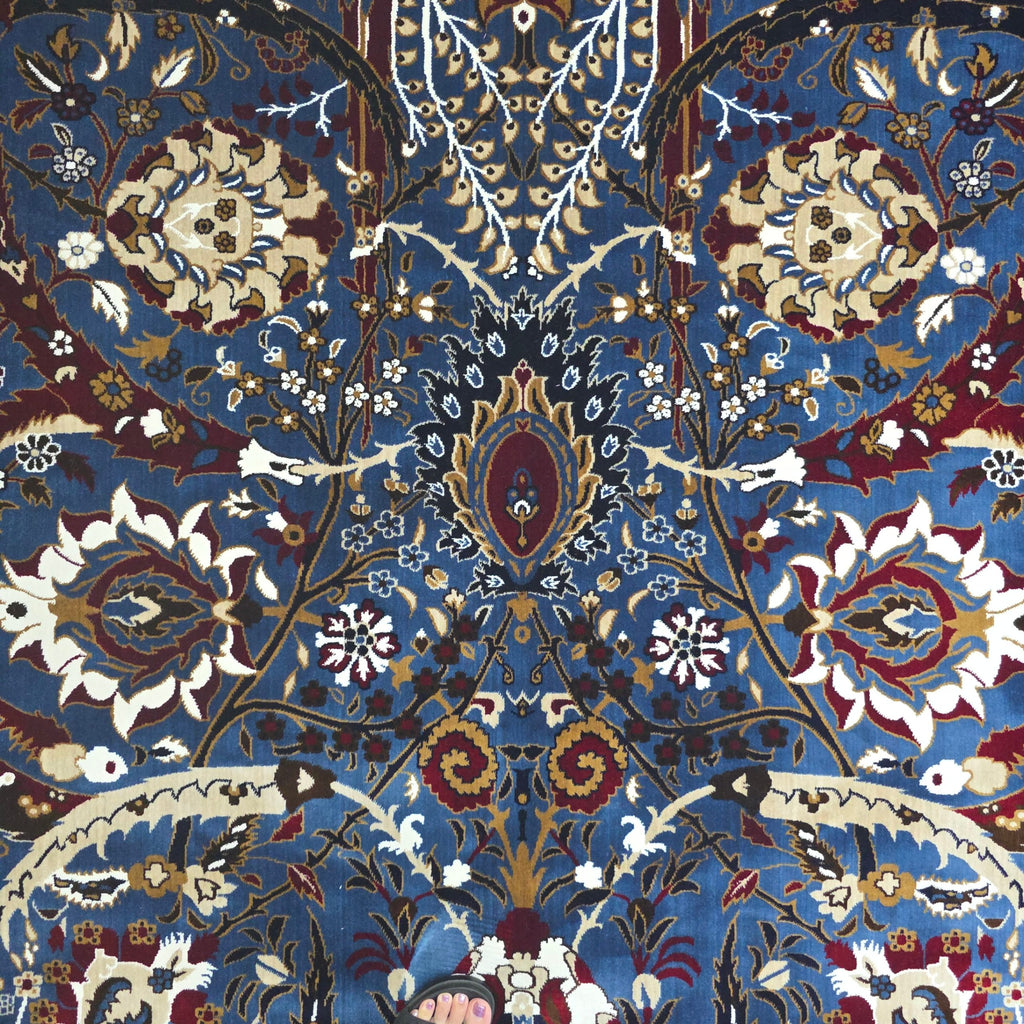 290 x 200 cm Persian Style Sickle Leaf Machine Made Rug